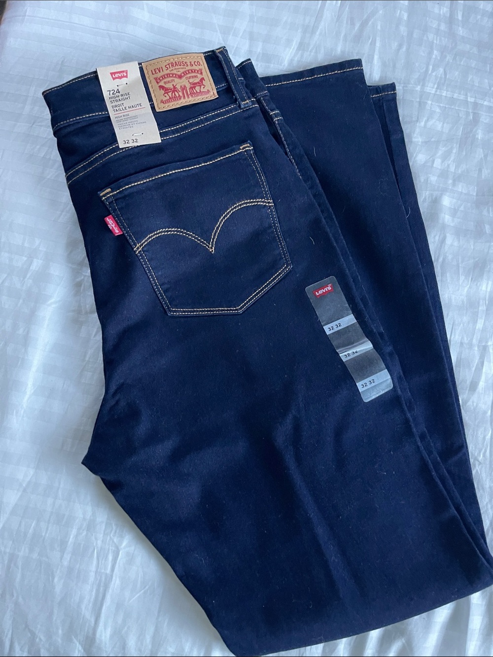 Levi's Men’s Navy Slim Straight Jeans